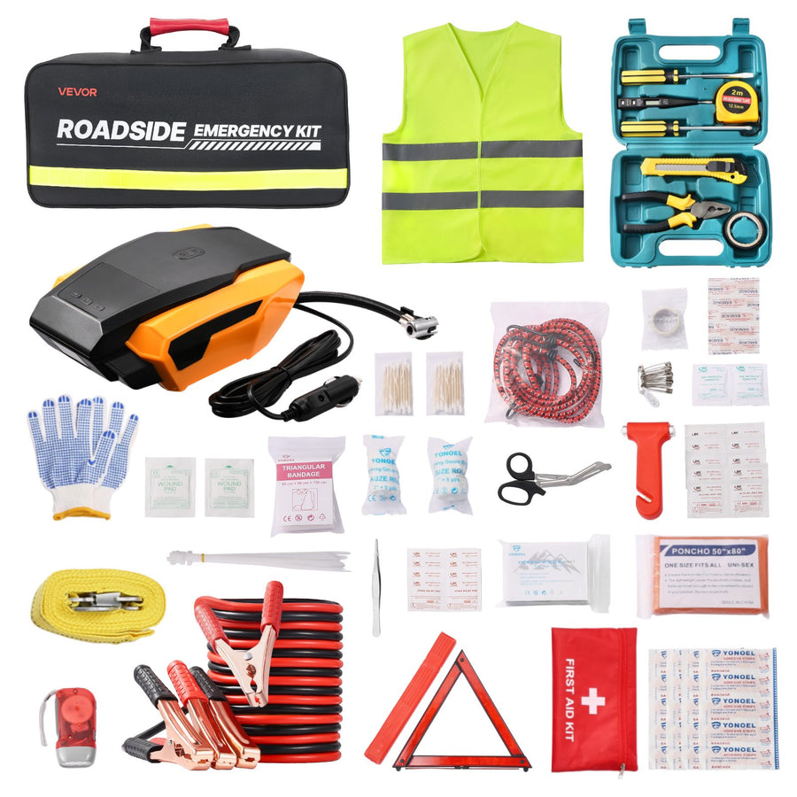 32-Piece Car Emergency & First Aid Kit