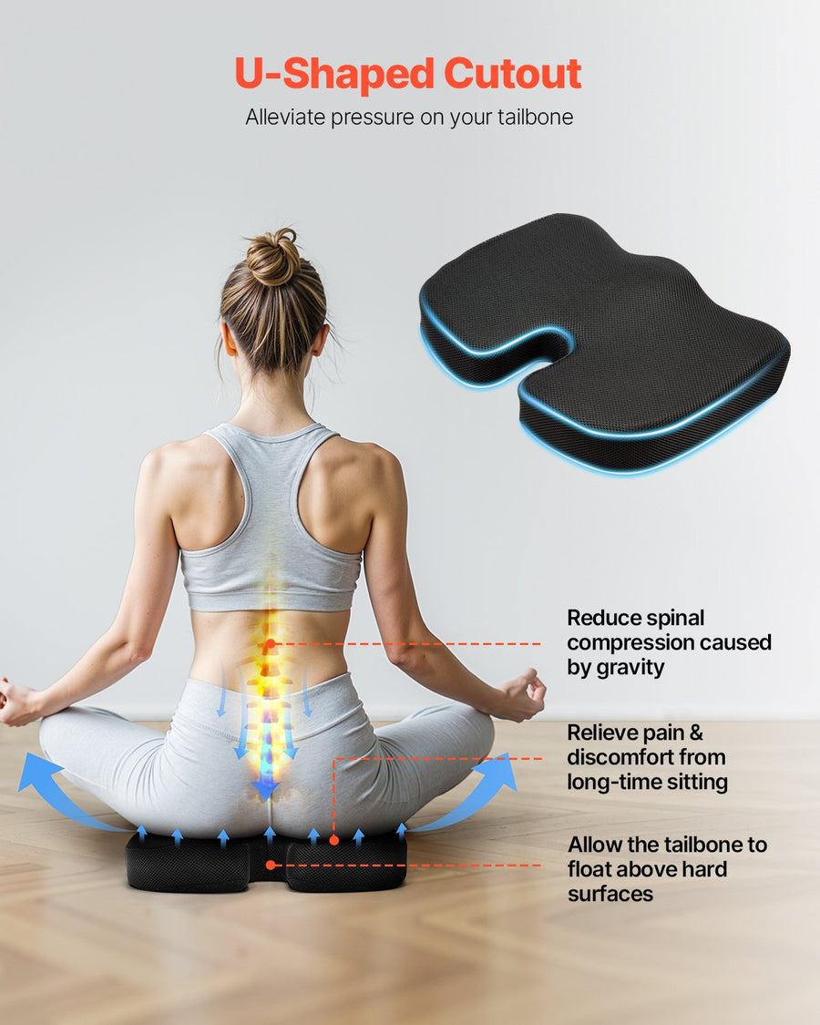Cooling Gel Memory Foam Seat Cushion