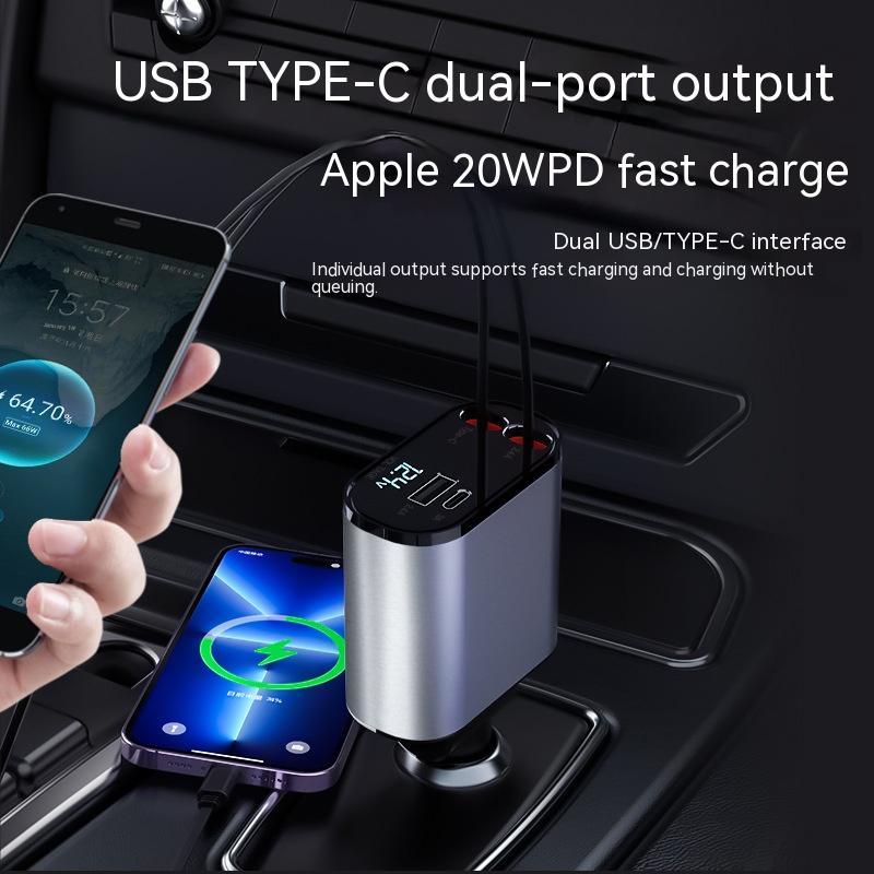 100W Fast Charging Car Charger