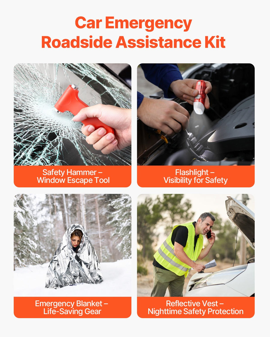 32-Piece Car Emergency & First Aid Kit